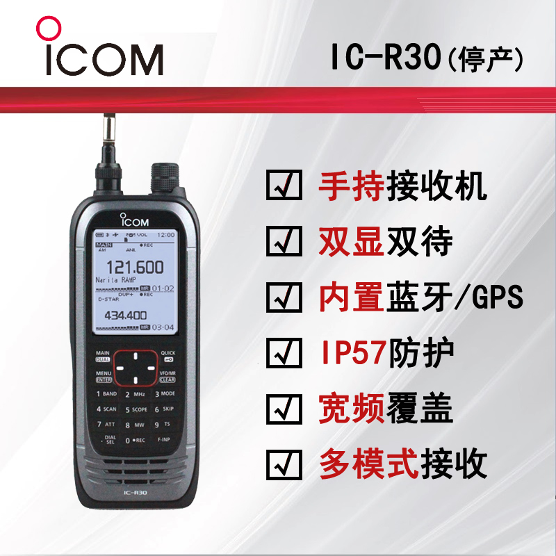 ICOM����ĽIC-R30���Ռ�(du��)�v�C(j��)��ͣ�a(ch��n)��